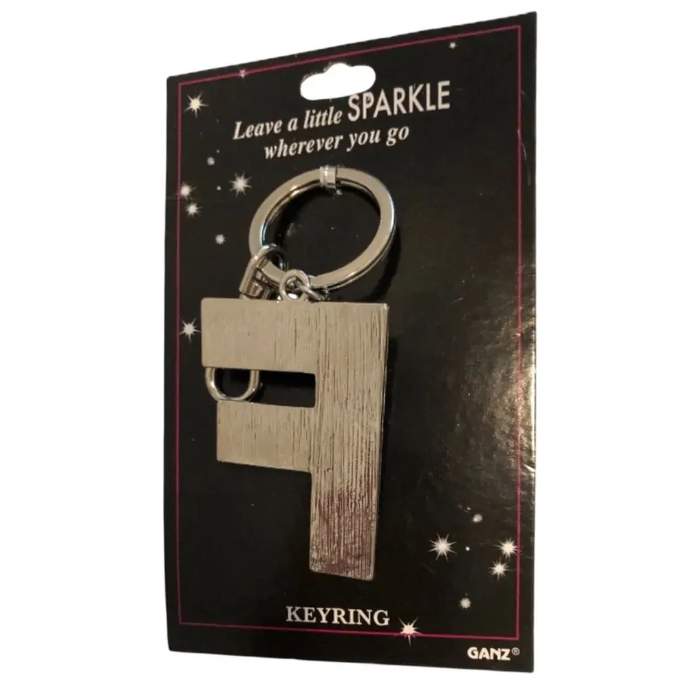 Ganz Keyring sparkle “F” NEW in package 2